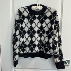 abercrombie soft af checkered sweater
